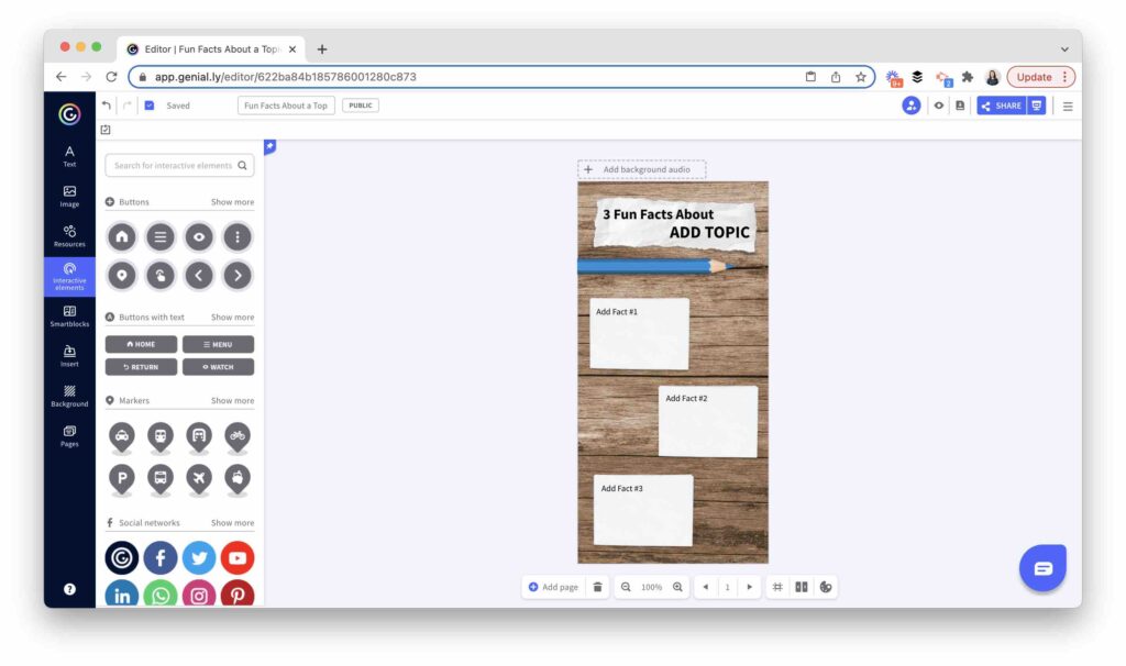 Are you looking for a quick classroom activity? Give students space to create can help them apply and celebrate their learning with Genially.