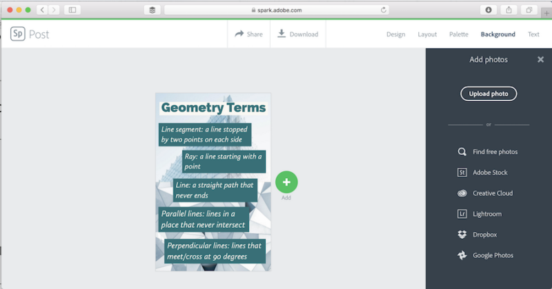 Creating Classroom Posters with Adobe Spark Post