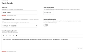 Spark Video with FlipGrid 1